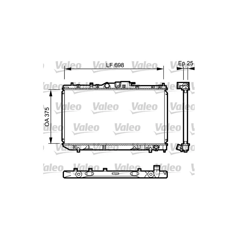 Radiateur, refroidissement du moteur VALEO 735075