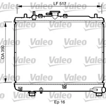Radiateur, refroidissement du moteur VALEO 735076