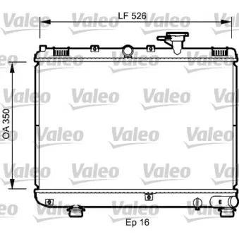 Radiateur, refroidissement du moteur VALEO 735077