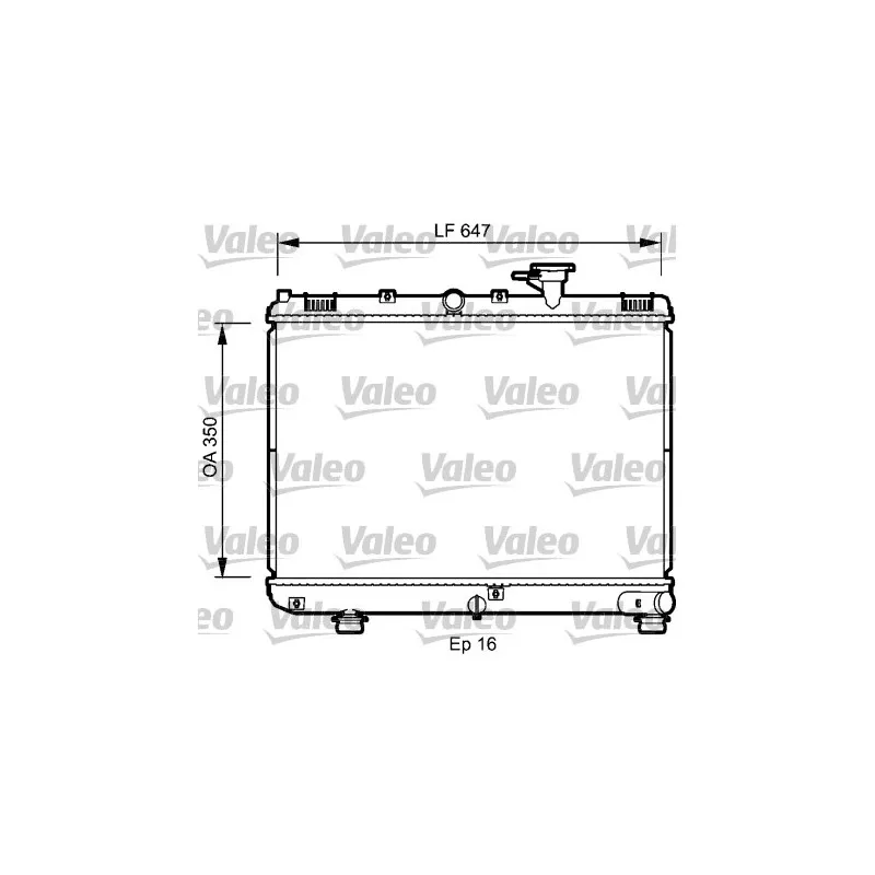 Radiateur, refroidissement du moteur VALEO 735078