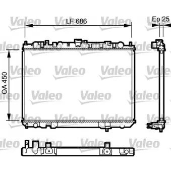 Radiateur, refroidissement du moteur VALEO