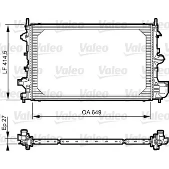Radiateur, refroidissement du moteur VALEO 735085