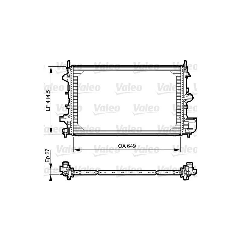 Radiateur, refroidissement du moteur VALEO 735085