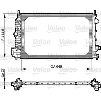 Radiateur, refroidissement du moteur VALEO 735086