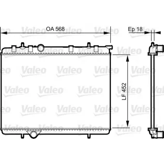 Radiateur, refroidissement du moteur VALEO 735090