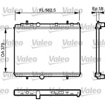 Radiateur, refroidissement du moteur VALEO 735091
