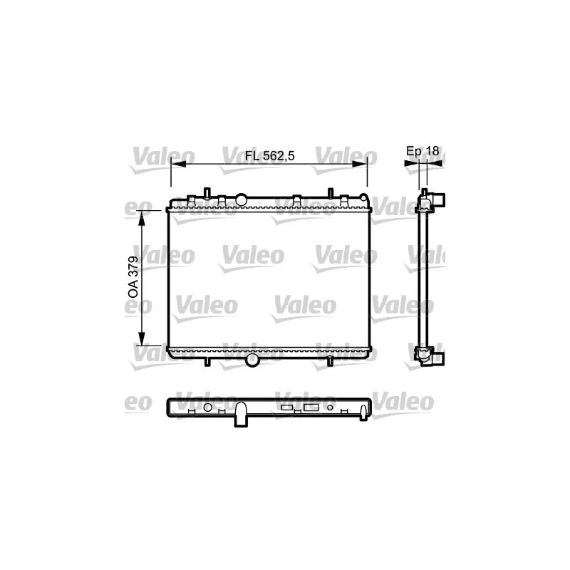 Radiateur, refroidissement du moteur VALEO 735091