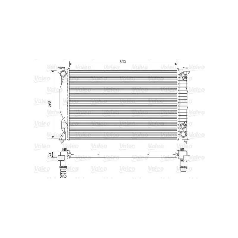 Radiateur, refroidissement du moteur VALEO 735093