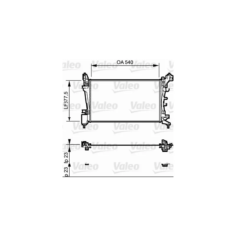 Radiateur, refroidissement du moteur VALEO 735097