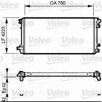 Radiateur, refroidissement du moteur VALEO 735112