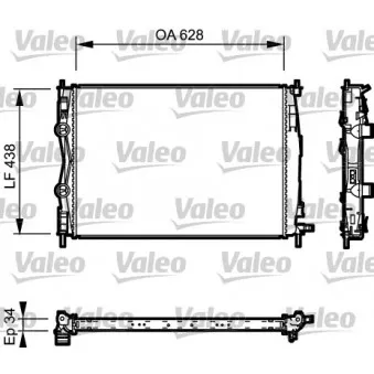 Radiateur, refroidissement du moteur VALEO 735115