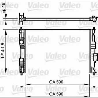 Radiateur, refroidissement du moteur VALEO 735118