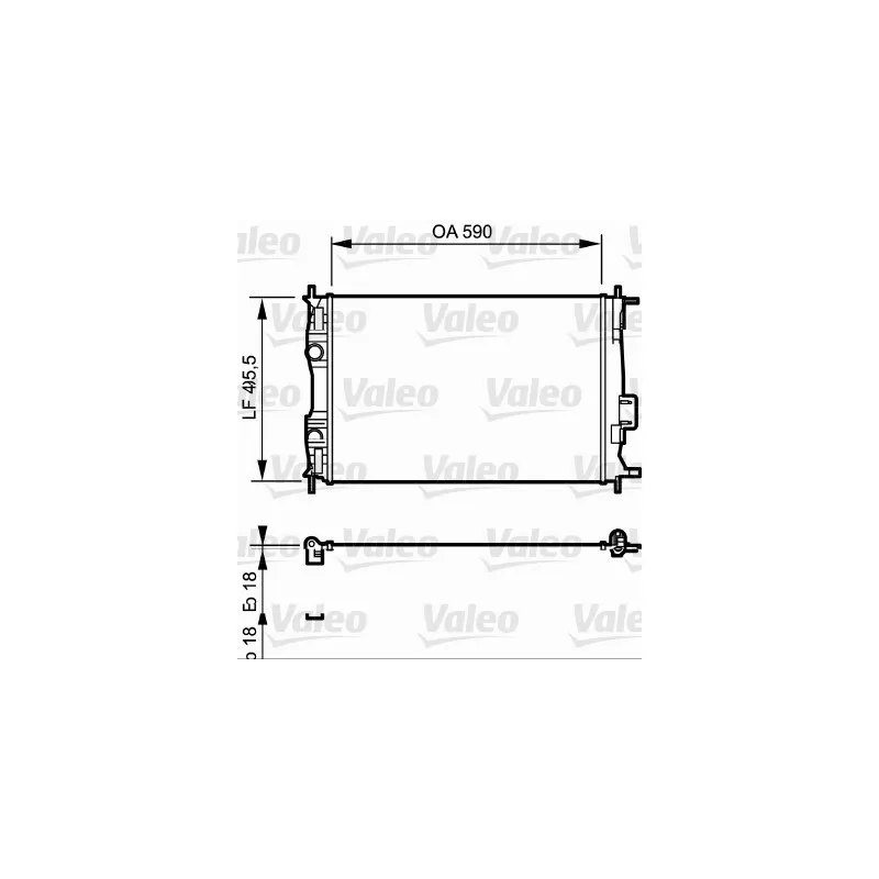 Radiateur, refroidissement du moteur VALEO 735119