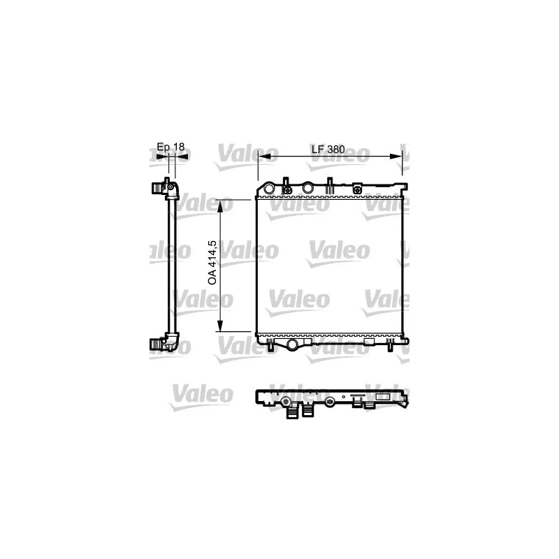 Radiateur, refroidissement du moteur VALEO 735125