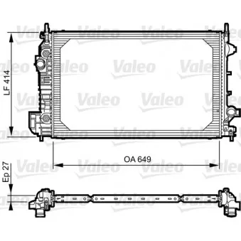 Radiateur, refroidissement du moteur VALEO 735130