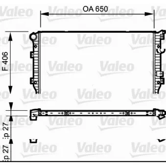 Radiateur, refroidissement du moteur VALEO 735133