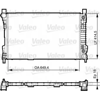 Radiateur, refroidissement du moteur VALEO 735144
