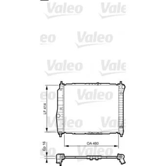 Radiateur, refroidissement du moteur VALEO 735157