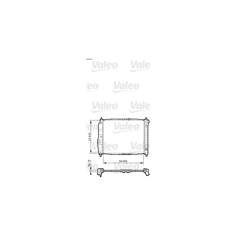 Radiateur, refroidissement du moteur VALEO 735158
