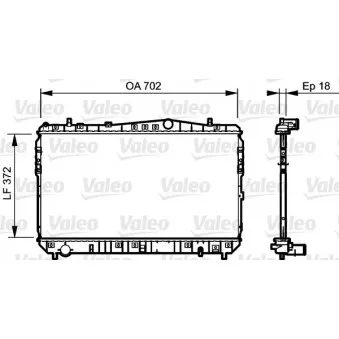 Radiateur, refroidissement du moteur VALEO 735159