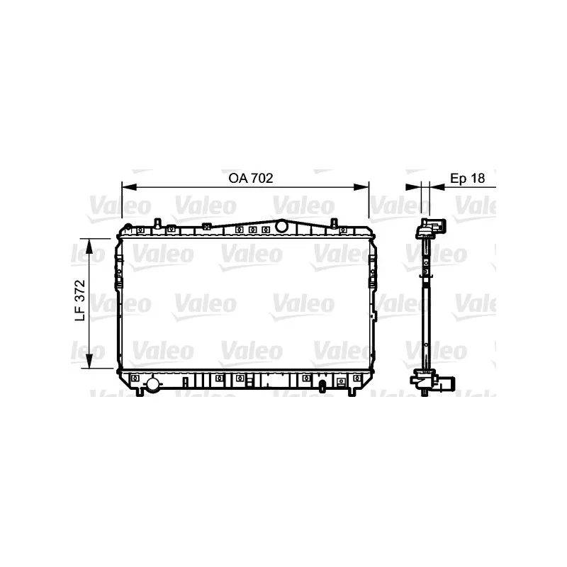 Radiateur, refroidissement du moteur VALEO 735159