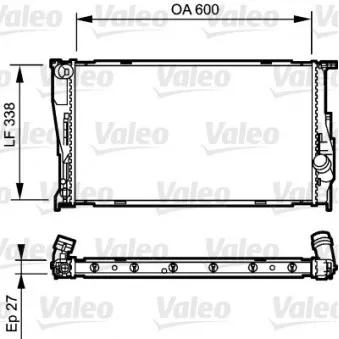 Radiateur, refroidissement du moteur VALEO 735165