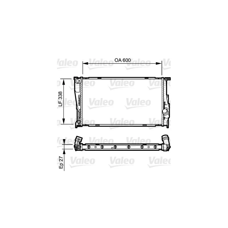 Radiateur, refroidissement du moteur VALEO 735165