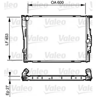 Radiateur, refroidissement du moteur VALEO 735166