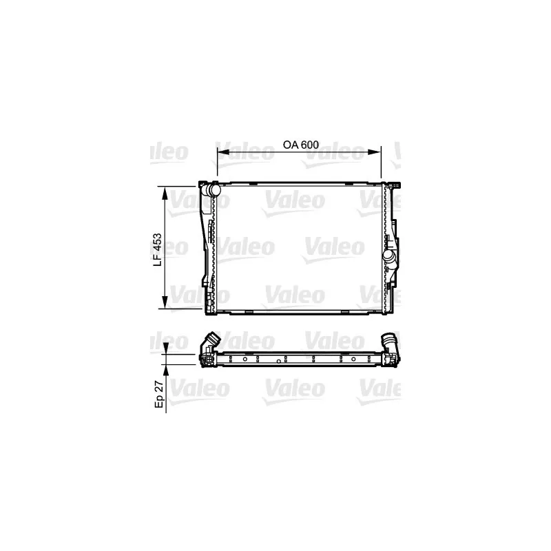 Radiateur, refroidissement du moteur VALEO 735166