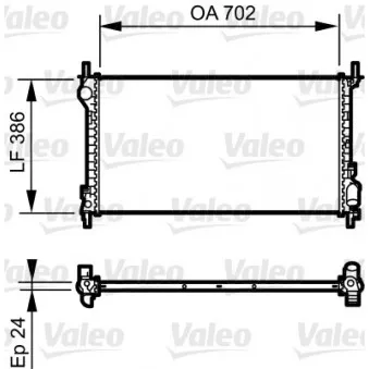 Radiateur, refroidissement du moteur VALEO 735167