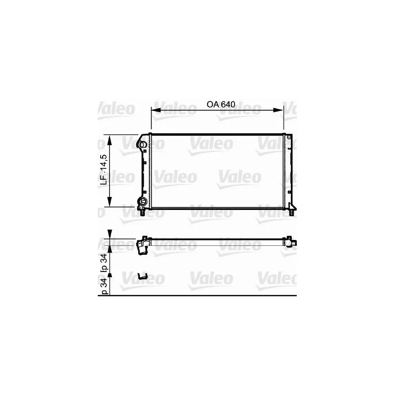 Radiateur, refroidissement du moteur VALEO 735171