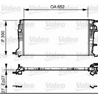 Radiateur, refroidissement du moteur VALEO 735182