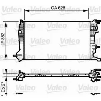 Radiateur, refroidissement du moteur VALEO 735185