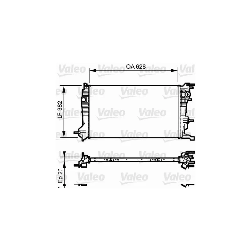 Radiateur, refroidissement du moteur VALEO 735185