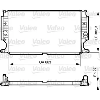 Radiateur, refroidissement du moteur VALEO 735188