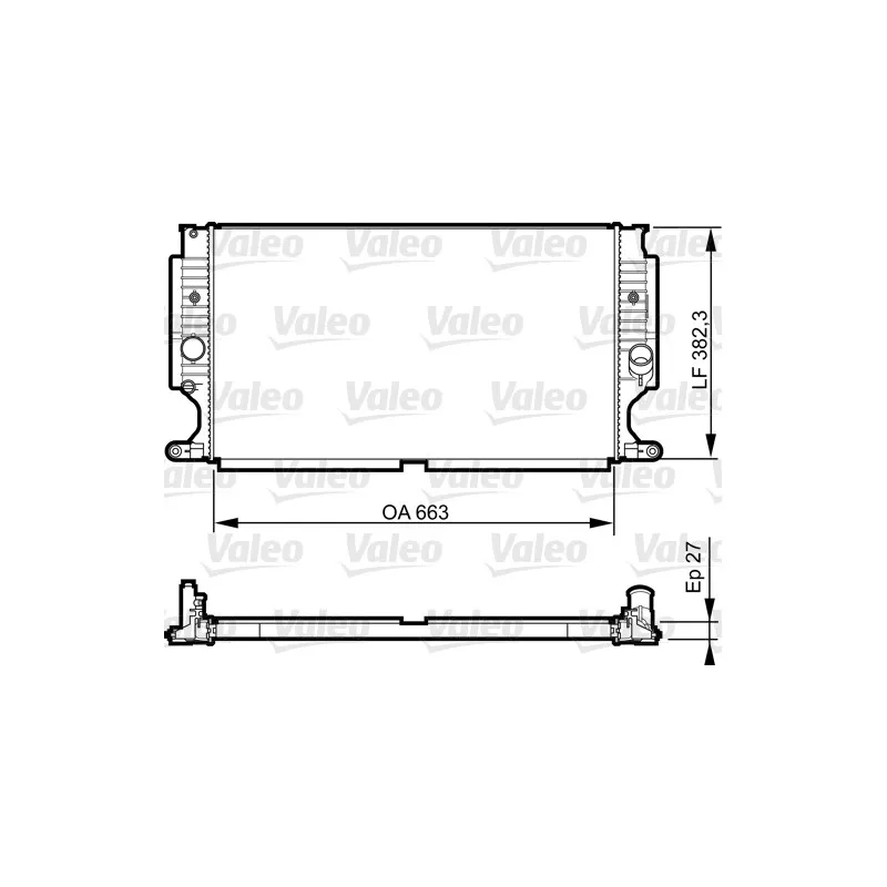 Radiateur, refroidissement du moteur VALEO 735188