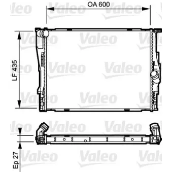 Radiateur, refroidissement du moteur VALEO 735194