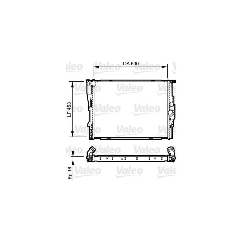 Radiateur, refroidissement du moteur VALEO 735195