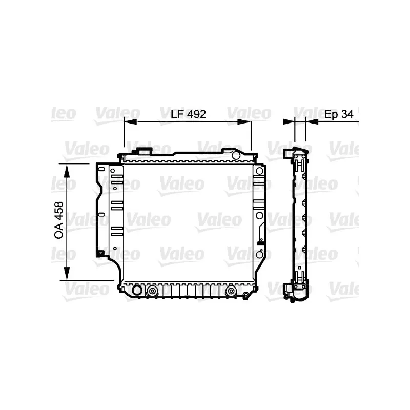 Radiateur, refroidissement du moteur VALEO 735196