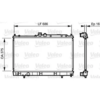 Radiateur, refroidissement du moteur VALEO 735198