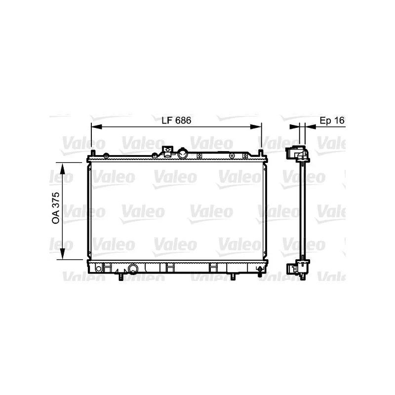 Radiateur, refroidissement du moteur VALEO 735198