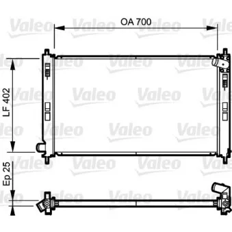 Radiateur, refroidissement du moteur VALEO 735200