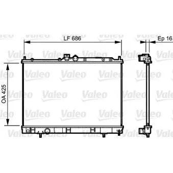 Radiateur, refroidissement du moteur VALEO 735201