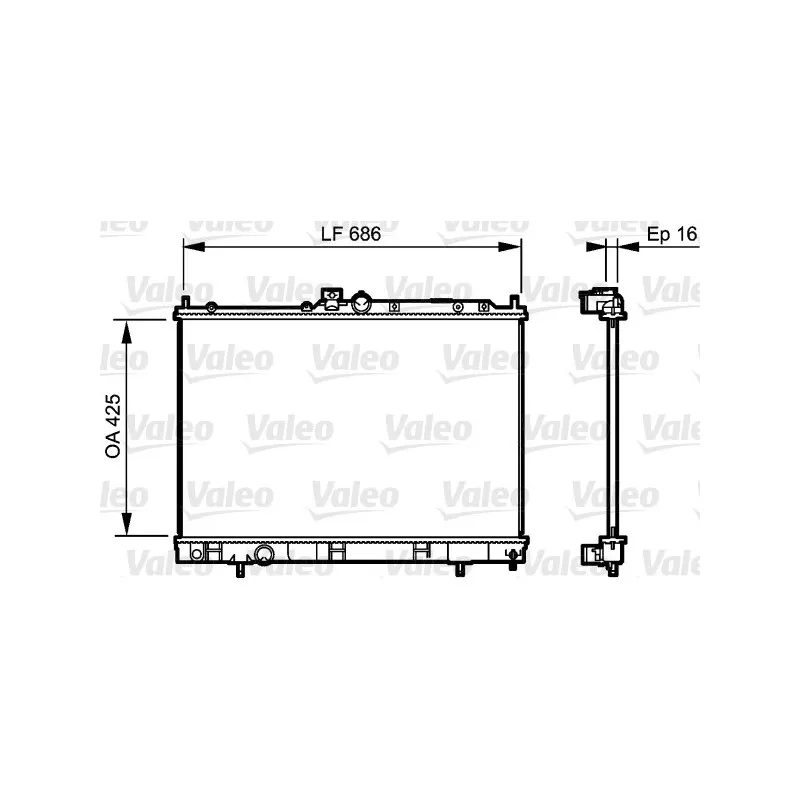 Radiateur, refroidissement du moteur VALEO 735201