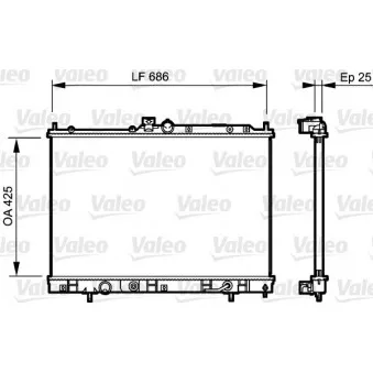 Radiateur, refroidissement du moteur VALEO 735202