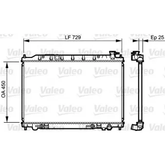 Radiateur, refroidissement du moteur VALEO 735204