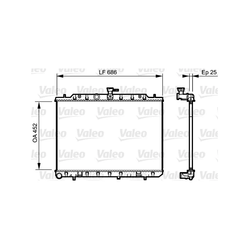 Radiateur, refroidissement du moteur VALEO 735206