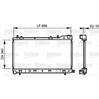 Radiateur, refroidissement du moteur VALEO 735208