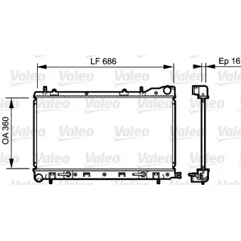 Radiateur, refroidissement du moteur VALEO 735210
