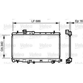 Radiateur, refroidissement du moteur VALEO 735211